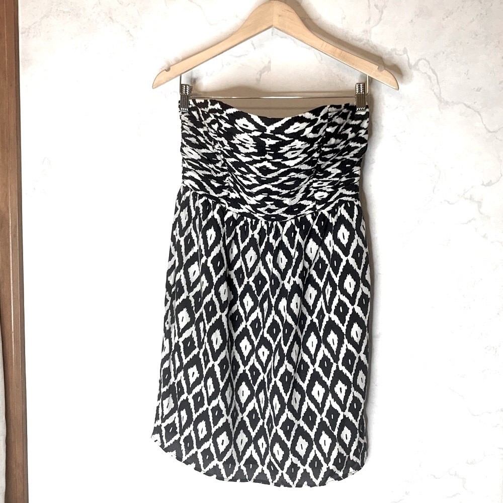 Shoshanna strapless silk mini dress
